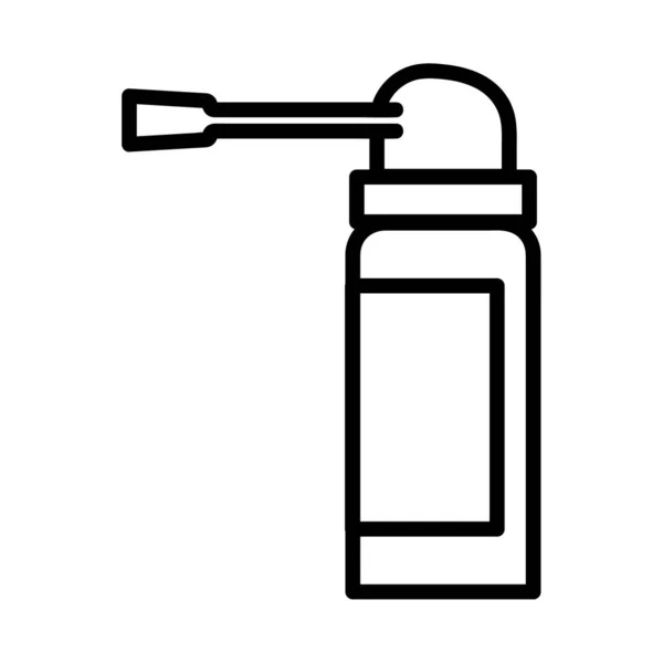 Orvosi Spray Lapos Ikon Piktogram Hálónak Szélütés Elszigetelve Fehér Háttérrel — Stock Vector