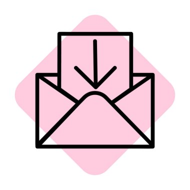 posta simgeleri izole edildi. Beyaz arkaplanda e-posta vektör stok sembolü Eps10