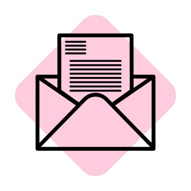 posta simgeleri izole edildi. Beyaz arkaplanda e-posta vektör stok sembolü Eps10