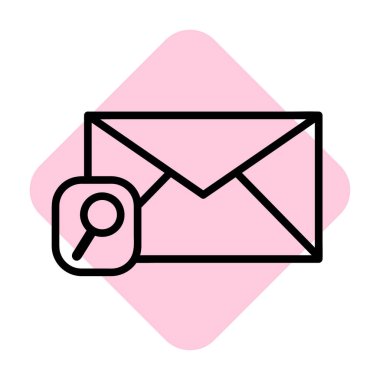 posta simgeleri izole edildi. Beyaz arkaplanda e-posta vektör stok sembolü Eps10