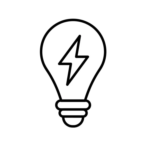 Icône Énergie Idée Plate Pictogramme Pour Toile Course Ligne Symbole — Image vectorielle