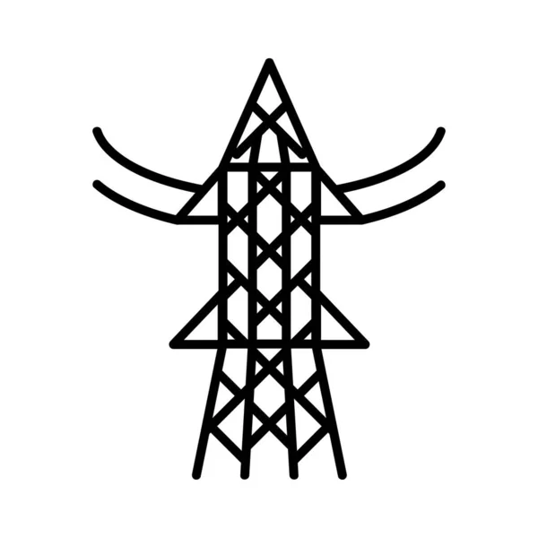 Icona Dell Elettricità Pittogramma Piatto Web Ictus Simbolo Semplice Isolato — Vettoriale Stock