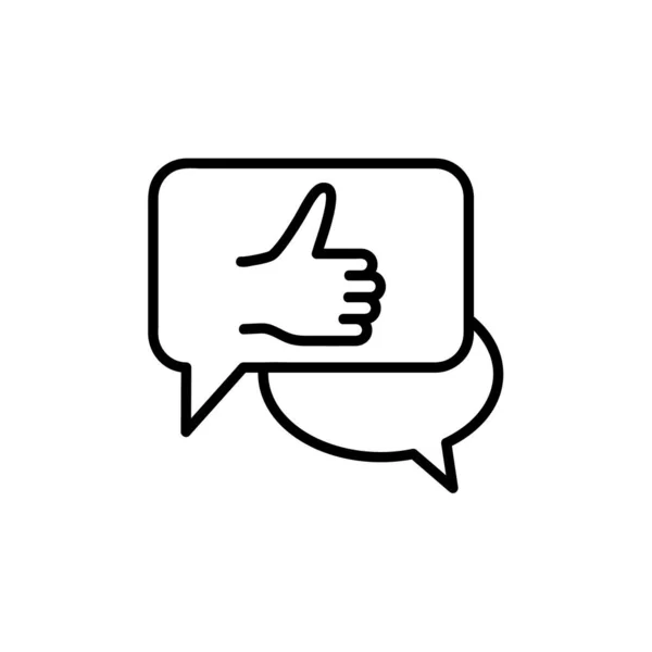 Online Kommunikációs Ikon Lapos Piktogram Hálóhoz Szélütés Egyszerű Beszéd Szimbólum — Stock Vector