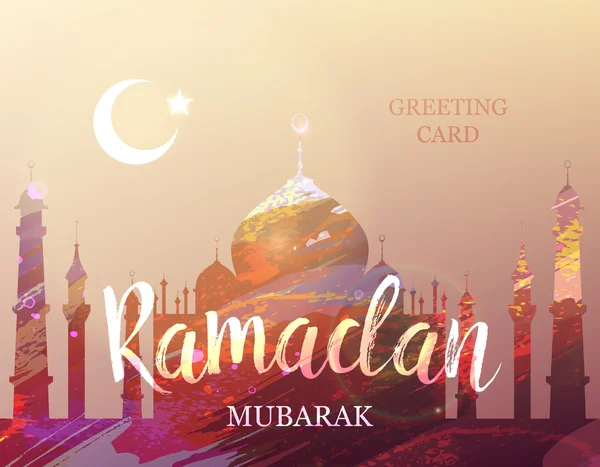 Carta del Ramadan Kareem — Foto Stock