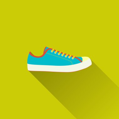 Gölge simgesiyle spor ayakkabı