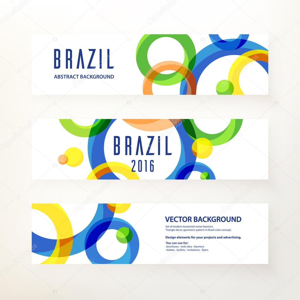 Design brochure in Brazil color concept