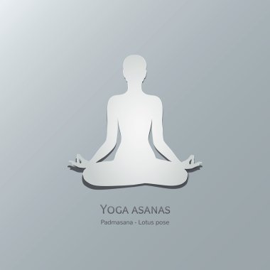 Yoga asanas. Padmasana. Lotus poz.