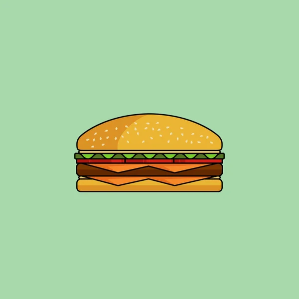 Cheeseburger — Stockový vektor