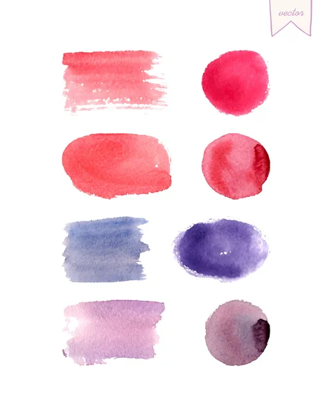 Éléments de conception aquarelle — Image vectorielle