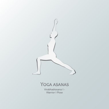 Yoga asanas. Virabhadrasana bir