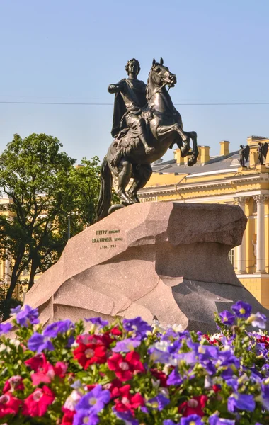 A bronz horseman Peter 1 nagy — Stock Fotó