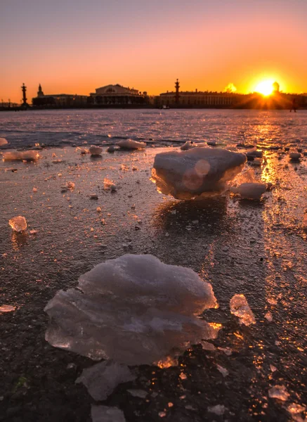 Winter and snow in Saint Petersburgh — Stock Photo, Image