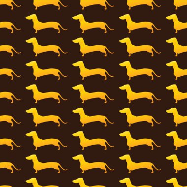 Arka plan ile altın dachshunds