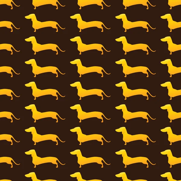 Arka plan ile altın dachshunds