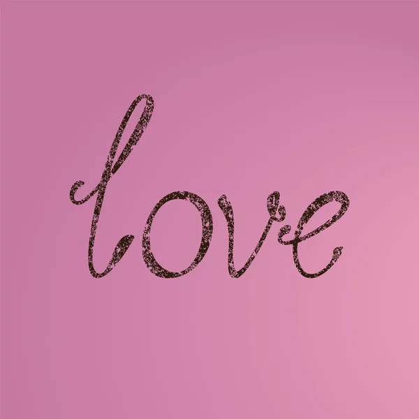 Grunge στυλ γράμματα αγάπη — Διανυσματικό Αρχείο