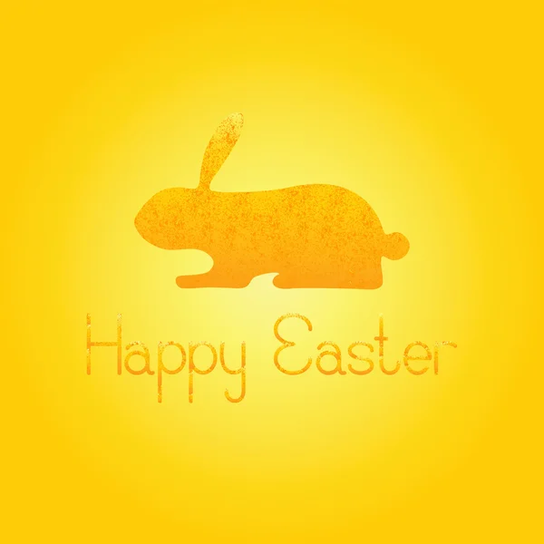 Happy Easter Greeting Card with Bunny — Stock Vector