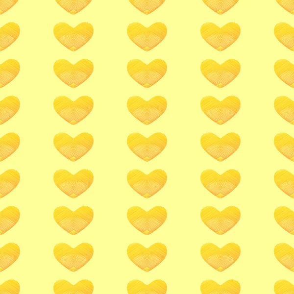 Fondo con corazones garabateados — Vector de stock