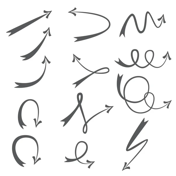 Conjunto de flechas de diferentes formas — Archivo Imágenes Vectoriales