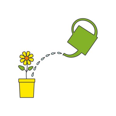 Sulama pot ve çiçek