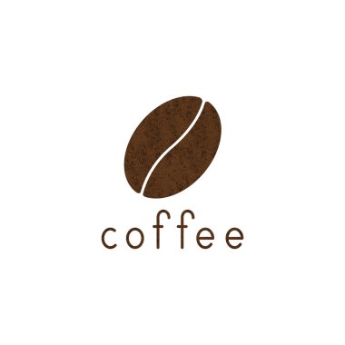 Eski püskü kahve logo şablonu