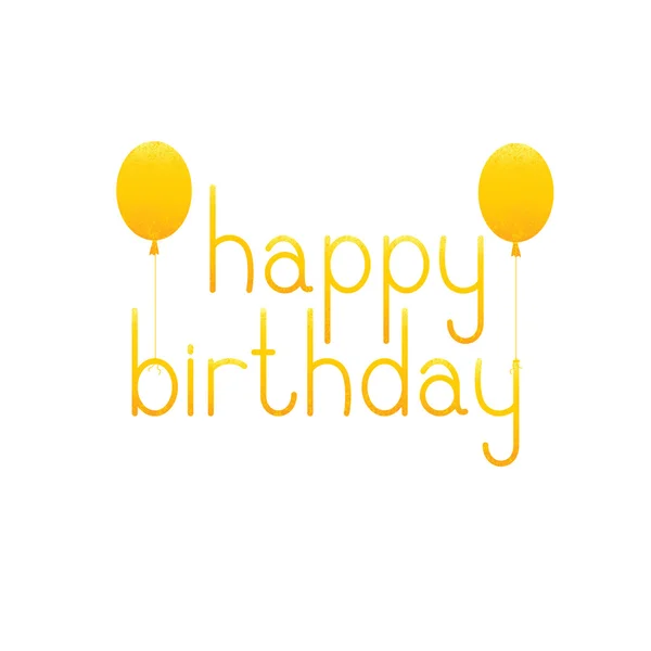 Feliz cumpleaños letras con globos — Archivo Imágenes Vectoriales