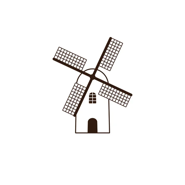 Windmill logo template Royalty Free Stock Illustrations