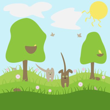 Kedi ve köpek alanındaki