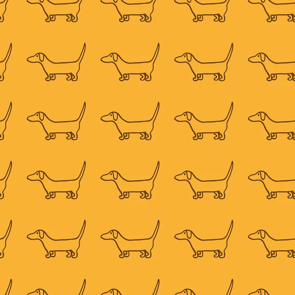 Motif de chien sans couture — Image vectorielle