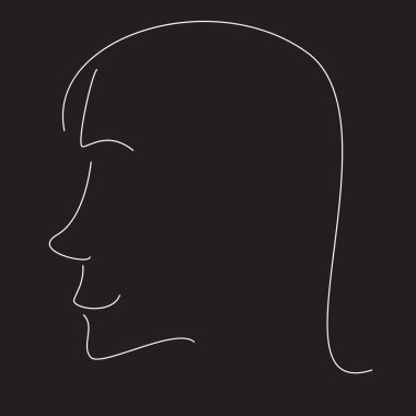 stilize kadın profili