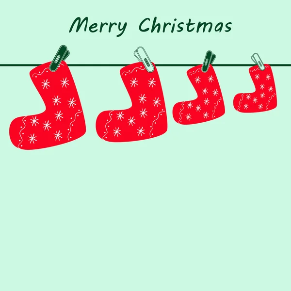 Christmas stockings — Stock Vector
