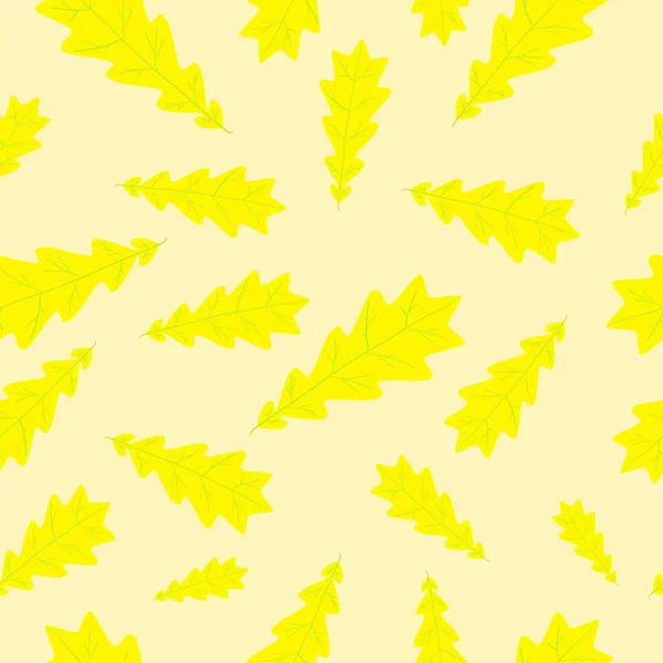 Dąb jesienny liść wzór — Wektor stockowy