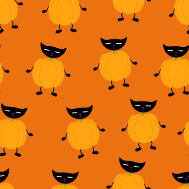 Kabak kedi kafa desenli