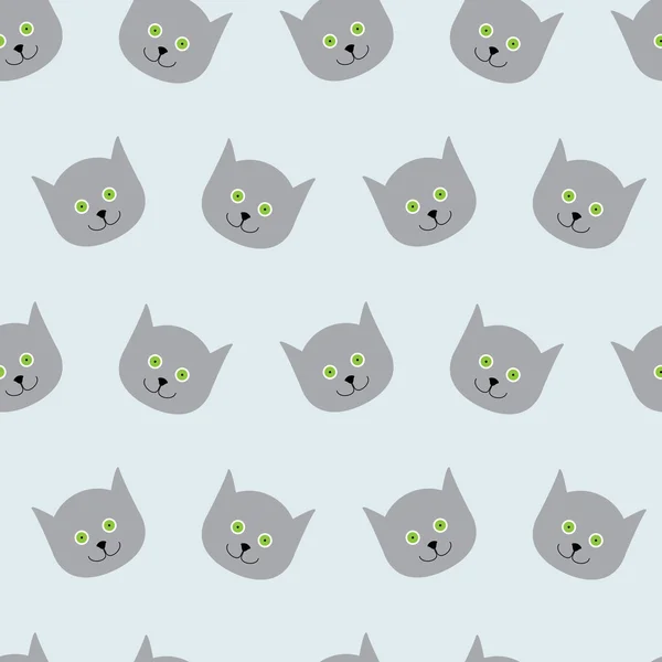 Kitten pattern — Stock Vector