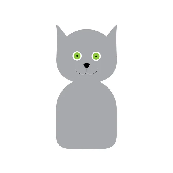 Étiquette chat — Image vectorielle