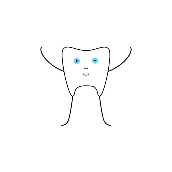 Happy tooth — Stock Vector