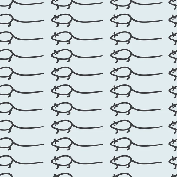 Mönster med möss — Stock vektor