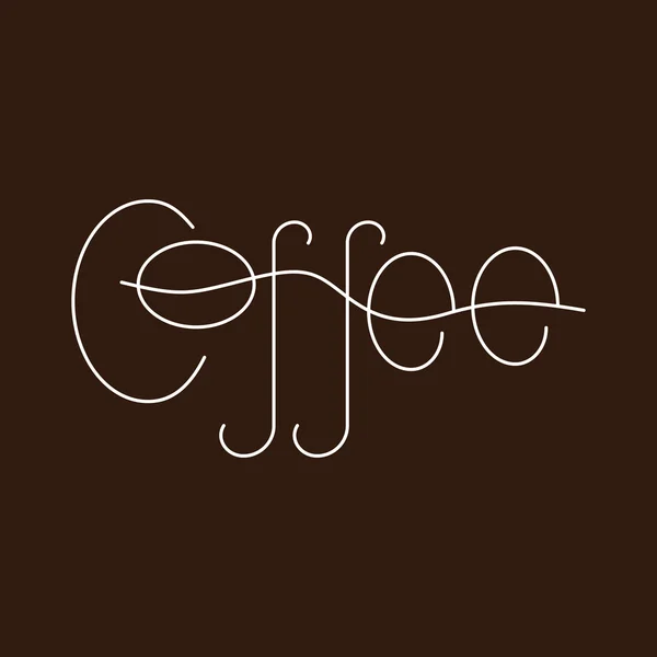 Koffie logo sjabloon — Stockvector