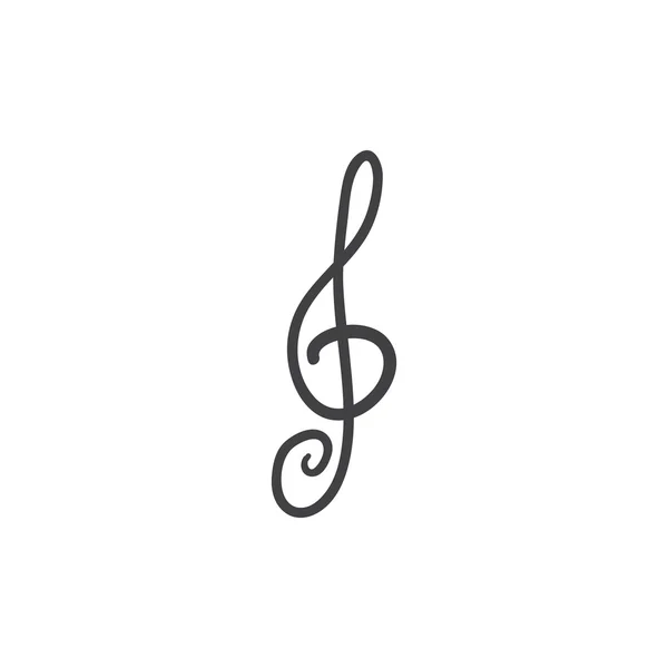 Treble Clef — стоковий вектор