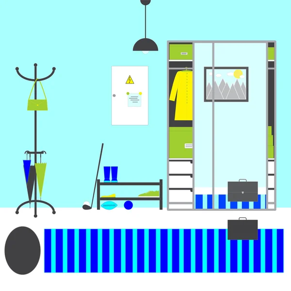 Hall interior — Stock Illustration Hall interior Royalty Free Stock Vectors