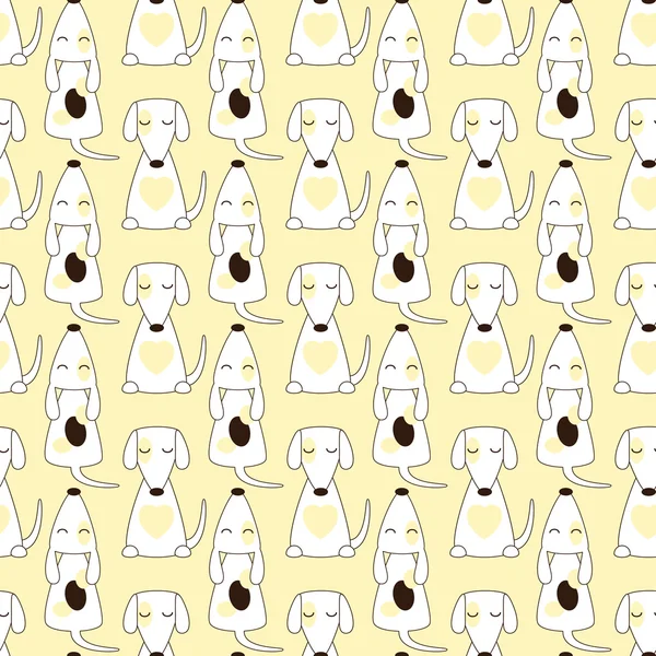 Pattern with dogs — Stock Vector