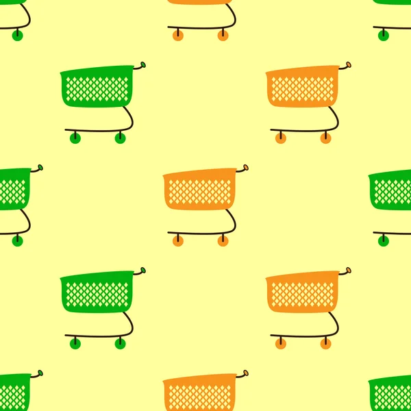 Colorful shopping carts background — 图库矢量图片