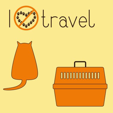 Fat cat and pet carrier