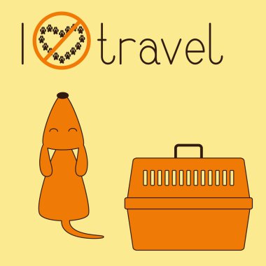 Howling dog and pet carrier