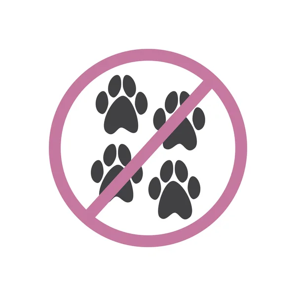 Pets are not allowed — Stockový vektor