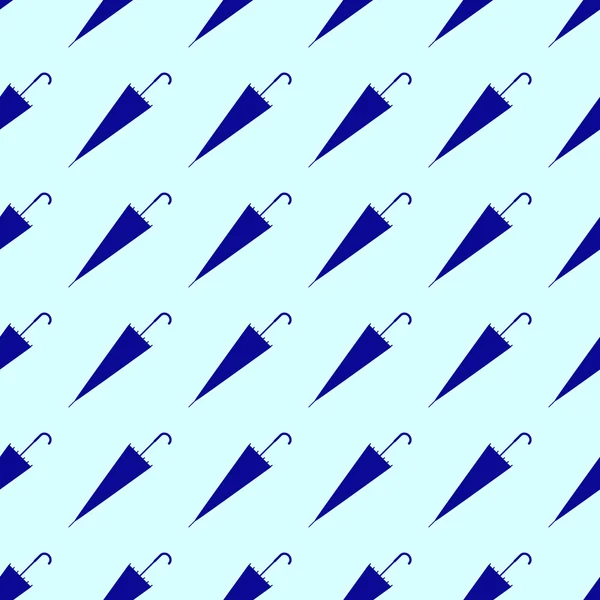 Pattern with navy umbrellas — Stock Vector