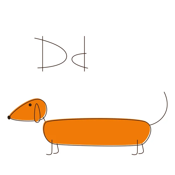 Dachshund. —  Vetores de Stock