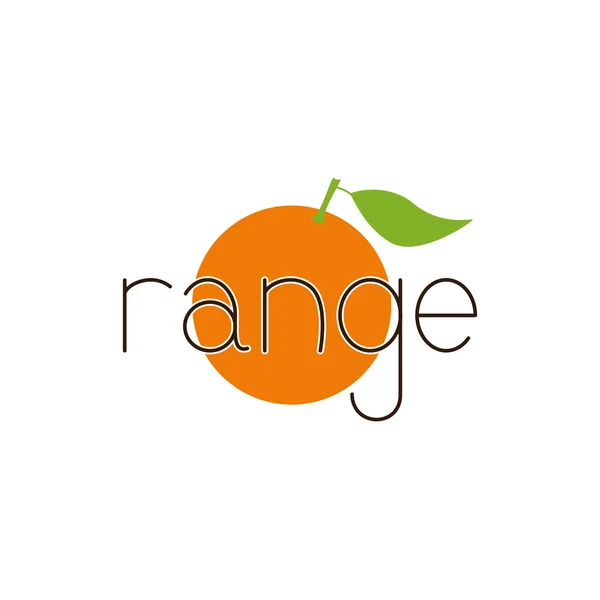 Orange logo template — Stockvector