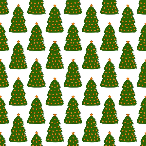 Fondo con árboles de Navidad — Vector de stock