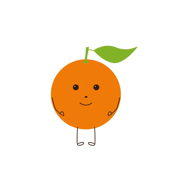 Carácter naranja — Vector de stock