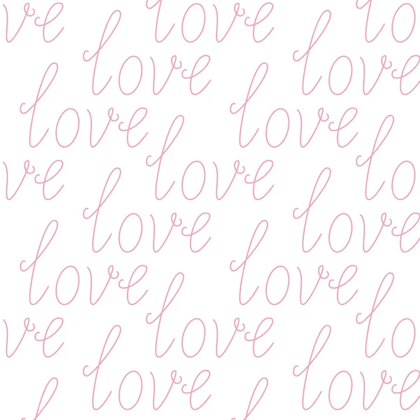 Hintergrund mit Liebe Schriftzug — Stockvektor